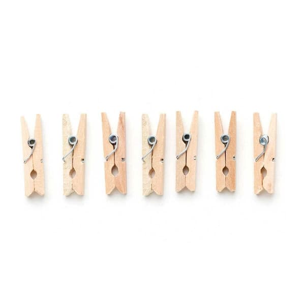 Klemmer Pincello 399 Brun Træ Small (24 enheder)
