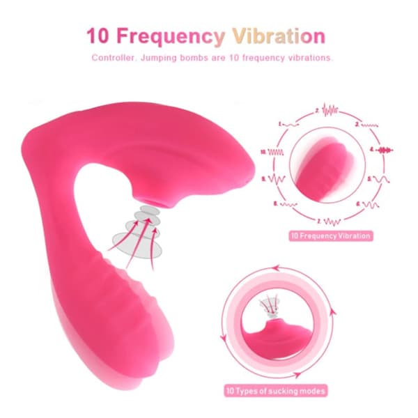 QLIMAX Mirakel Vibrator med Klitoris Sugfunktion Rosa