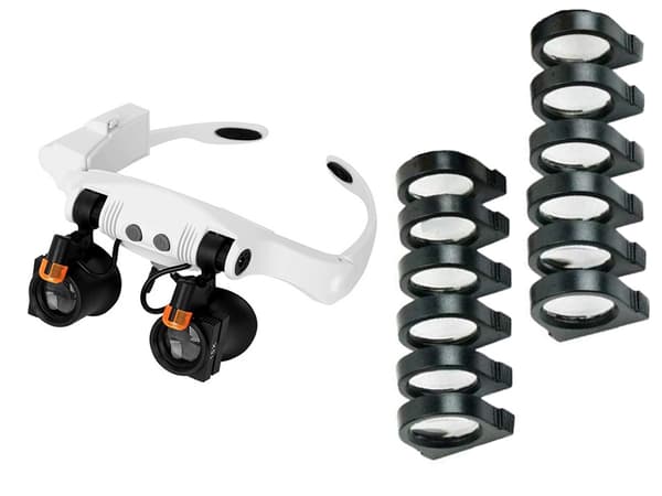 Forstørrelsesbriller LED 3x-25x – Forstørrelse