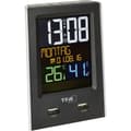 Miniatyrbild 1 av 2: TFA Dostmann 60.2537.01 DCF Väckarklocka Svart Larmtider 1 Stor display