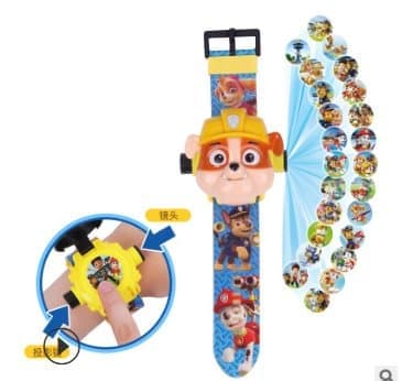 Paw Patrol klocka med projector funktion- 24st Bildspel (Xiaoli)
