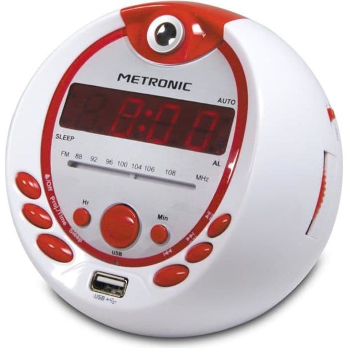 MET 477021 Pirate Projection Clock Radio