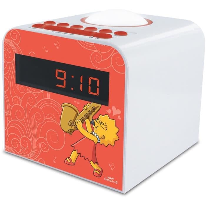 SIMPSON-477444-Lisa FM-urradio dobbelt alarm natlys