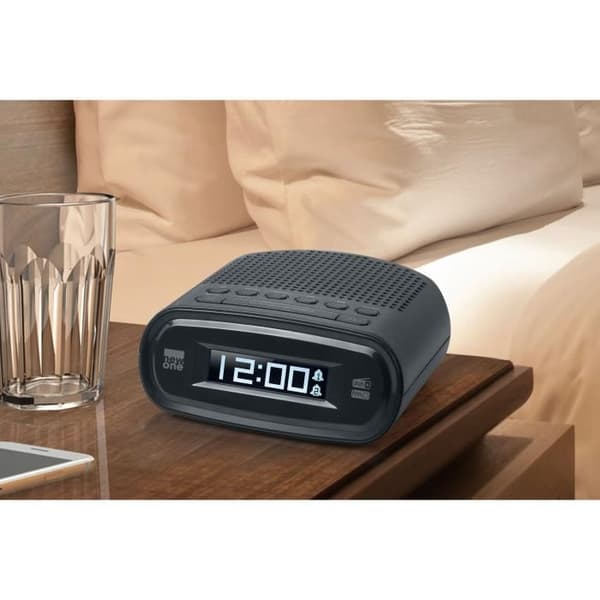 New One CRD160 wekker DAB/FM zwart EU stekker New One CRD160 wekker DAB/FM zwart EU stekker