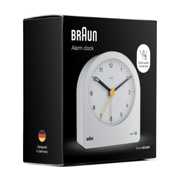 Braun vekkerklokke med snooze og baklys BC22W