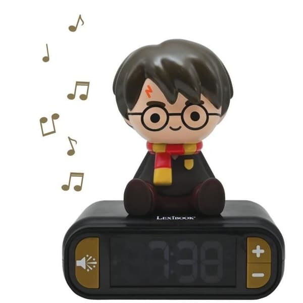 HARRY POTTER - Digital väckarklocka - 3D nattljus och ljudeffekter