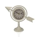 Miniatyrbillede 1 af 2: Namizna ura Versa Hvid Komplet pil Metal (23 x 16 x 8 cm)