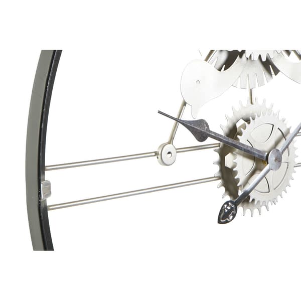 Vægur DKD Home Decor Sølvfarvet Gylden Jern Gear 60 x 5 x 60 cm (2 enheder)