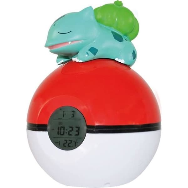 POKEMON Klockradio Bulbasaur LED-lampa
