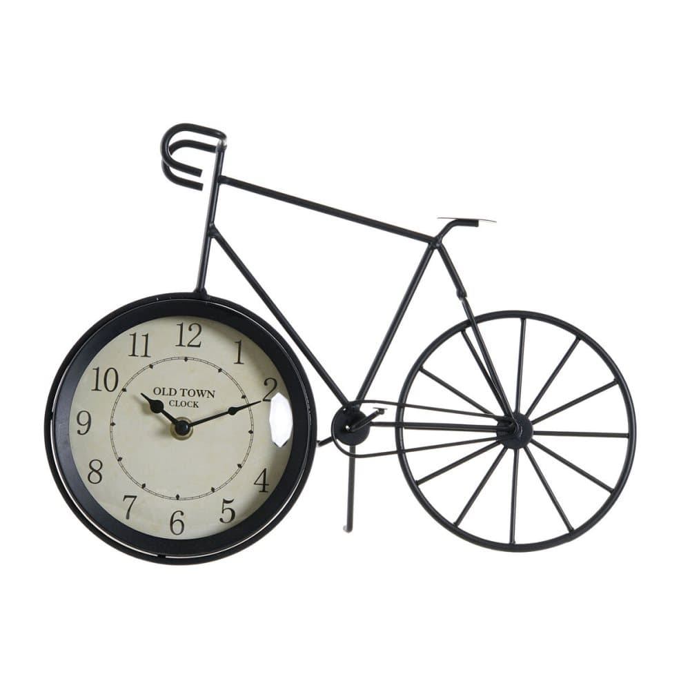 Asztali óra DKD Home Decor Svart Cykel Järn Vintage (34 x 11 x 25 cm)