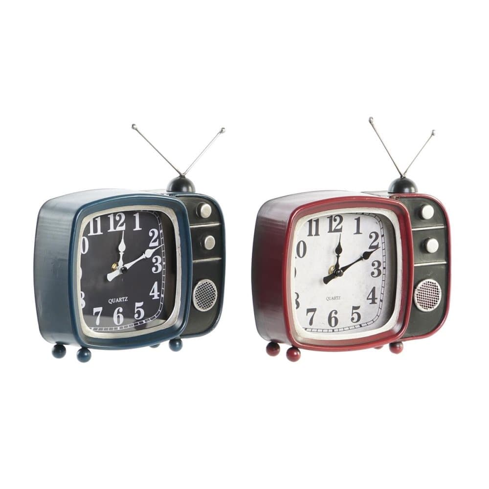 Asztali óra DKD Home Decor Television Järn Vintage (22 x 6 x 23,5 cm)