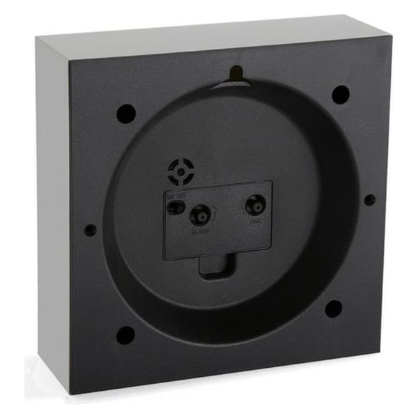 Väckarklocka Plast (6,5 x 16,5 x 16,5 cm) - Vit