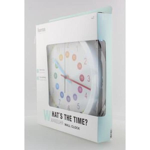 Hama Vægur til børn "Easy Learning", diameter 30 cm, støjsvag