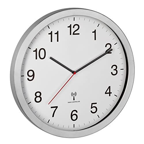 TFA Dostmann 60.3545.02 Radio vægur 400 mm x 50 mm x 400 mm Silver Large Display (60.3545.02)