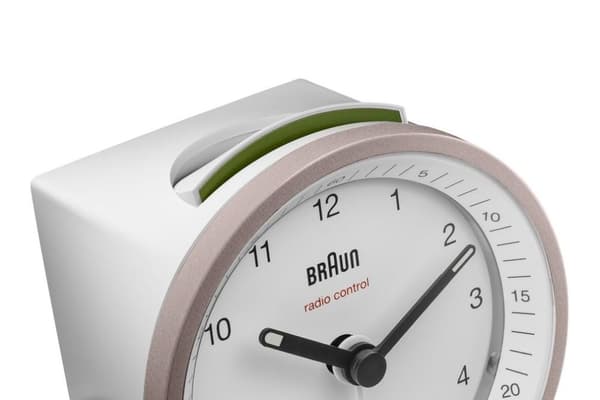 Braun BC07PW-DCF - Väckarklocka - Analog - Radiostyrd tidsdisplay - Vit - Rosa