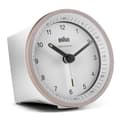 Miniatyrbild 1 av 6: Braun BC07PW-DCF - Väckarklocka - Analog - Radiostyrd tidsdisplay - Vit - Rosa