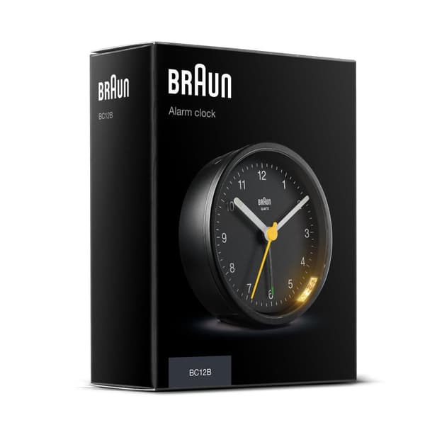 Braun BC12 Quartz Väckarklocka Svart