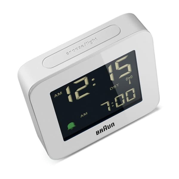 Braun BC 09 W-DCF vit radio väckarklocka multiband