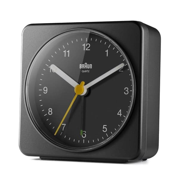 Braun BC03B - Kvartsväckarklocka - Rektangel - Svart - Analog - Uppladdningsbart batteri - AA (67082)