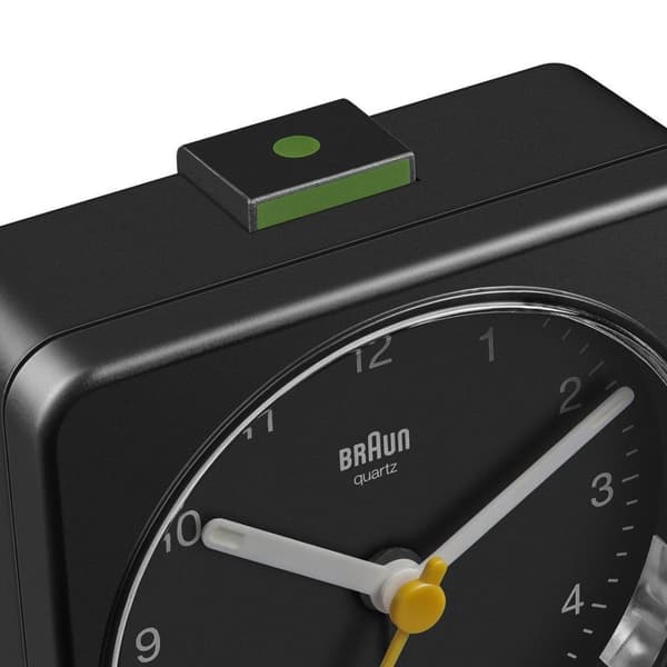 Braun BC03B - Kvartsväckarklocka - Rektangel - Svart - Analog - Uppladdningsbart batteri - AA (67082)
