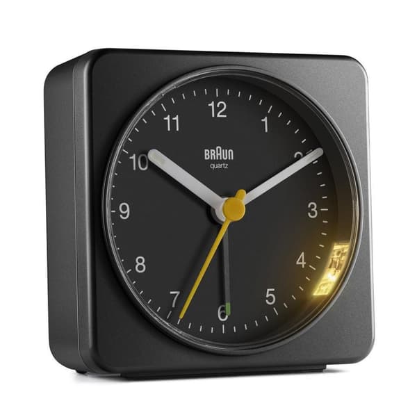 Braun BC03B - Kvartsväckarklocka - Rektangel - Svart - Analog - Uppladdningsbart batteri - AA (67082)