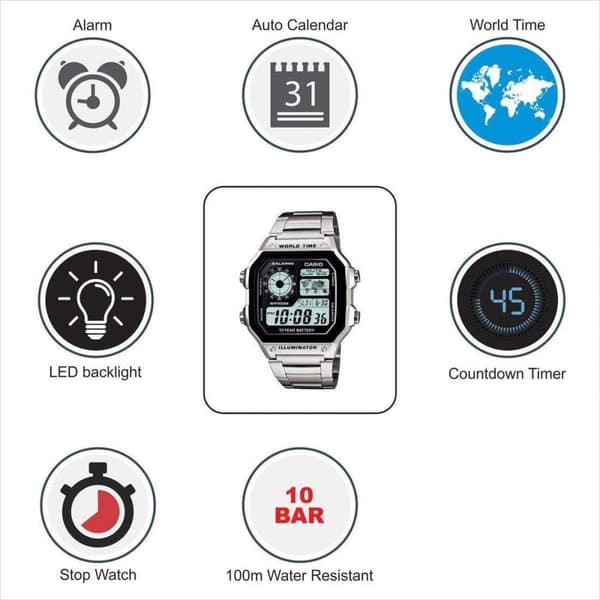 Casio Collection Herr AE-1200WHD-1AVEF Herrklocka - 42mm