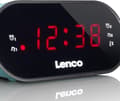 Miniatyrbillede 4 af 7: Lenco CR-07 Blå - Clockradio med sleep-timer og dobbelt alarm - Blå