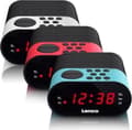 Miniatyrbillede 5 af 7: Lenco CR-07 Blå - Clockradio med sleep-timer og dobbelt alarm - Blå