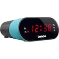Miniatyrbillede 6 af 7: Lenco CR-07 Blå - Clockradio med sleep-timer og dobbelt alarm - Blå