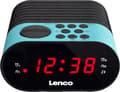 Miniatyrbillede 7 af 7: Lenco CR-07 Blå - Clockradio med sleep-timer og dobbelt alarm - Blå