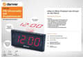 Miniatyrbild 2 av 3: Denver CRP-710 - FM-klockradio - 180 graders tidsprojektion - 2 larmtider