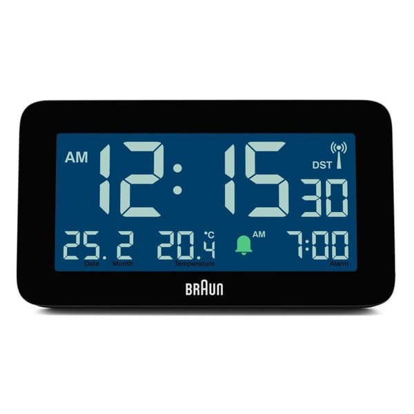 BRAUN BC10 DCF-B radio väckarklocka svart