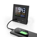 Miniatyrbild 5 av 5: Hama Radiostyrd väckarklocka Dubbel USB med LED-färgskärm och USB-laddningsfunktion