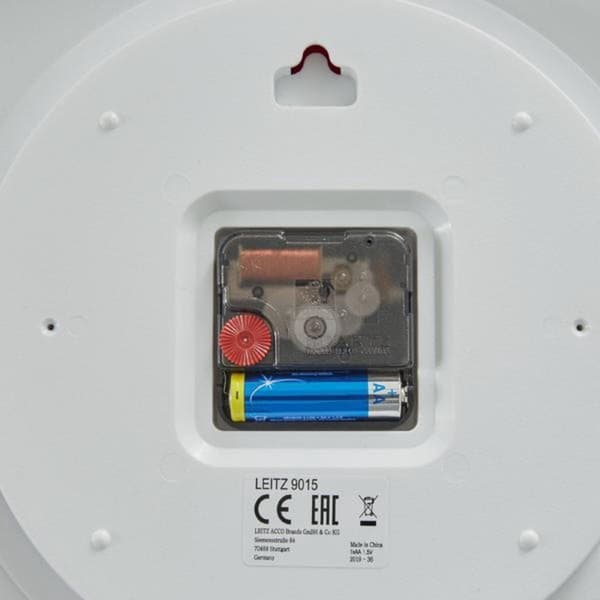 Leitz WOW Silent Wall Clock - Rosa - Perfekt för hemmakontoret