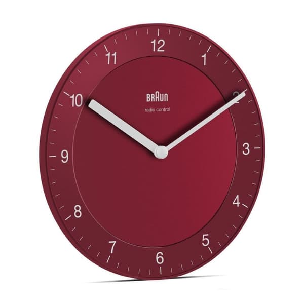 Braun BC 06 R-DCF radio vægur rød (510736)