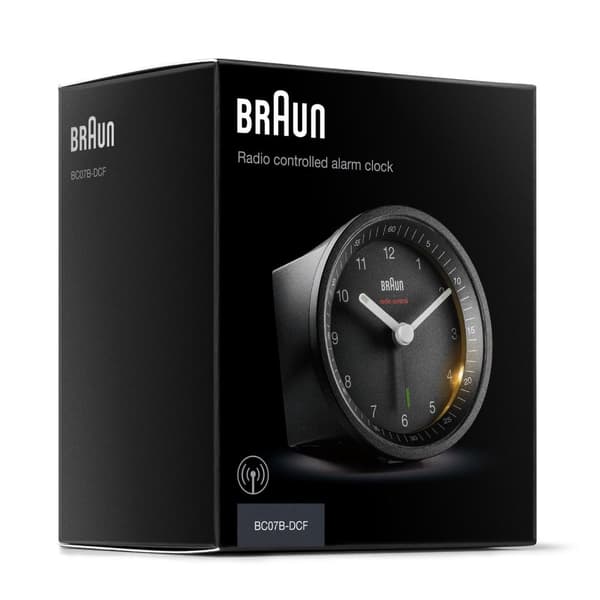 Braun BC07 Quartz Väckarklocka Svart