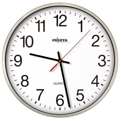 Peweta Väggklocka Metallic Silver