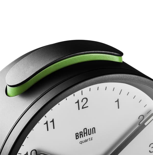 Braun BC12BW kvarts väckarklocka, plast, svart och vit, normal