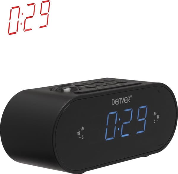 Denver CRP-717 - Clockradio med projektion - Sort