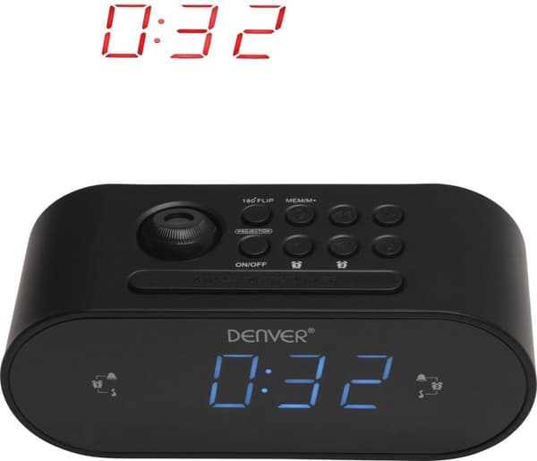 Denver CRP-717 - Clockradio med projektion - Sort