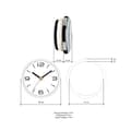 Miniatyrbillede 2 af 5: TFA Dostmann 60.3543.02 radiostyret ur 90 mm x 36 mm krom (skinnende) til montering (60.3543.02)