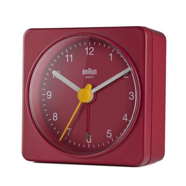 Braun BC 02 R kvarts väckarklocka röd (67081)