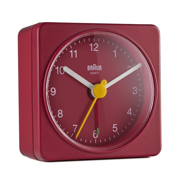 Braun BC 02 R quartz vækkeur rød (67081)