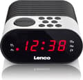 Pikkukuva 1 / 7: Lenco CR-07 White - Kelloradio uniajastimella ja kaksoisherätyksellä - Valkoinen