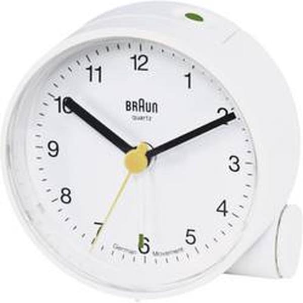 Braun 66004 Väckarklocka Quartz White Alarmtider: 1