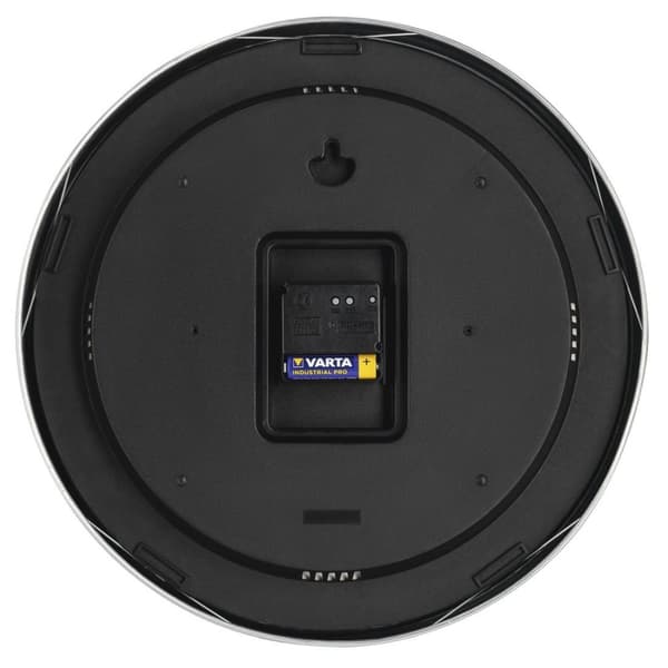 Hama Radio Väggklocka Shiny, Ø 35cm, aluminium (00185855)