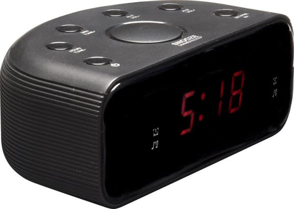 Denver Clock Radio - Snooze / Sleep-funktion - Digitalt vækkeur - FM-radio - Dobbelt vækkeur - CR430 - Sort