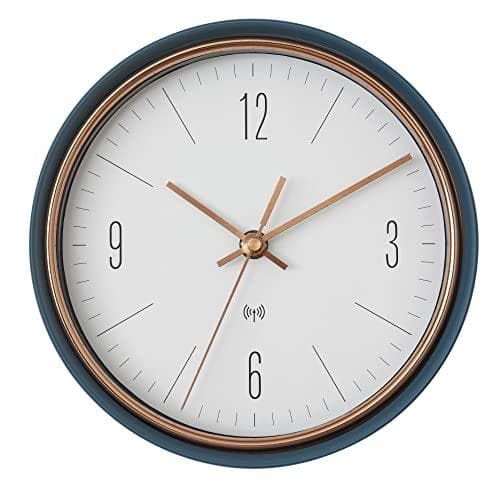 TFA Dostmann 60.3547.20 radio controlled wall clock 22.3 cm x 7 cm petrol, green (60.3547.20)