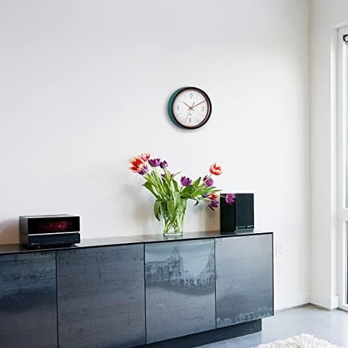 TFA Dostmann 60.3547.20 radio controlled wall clock 22.3 cm x 7 cm petrol, green (60.3547.20)