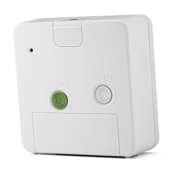 Braun BC03W - Quartz alarm clock - Rectangle - White - Buzzer - Analog - Rechargeable battery (67083)